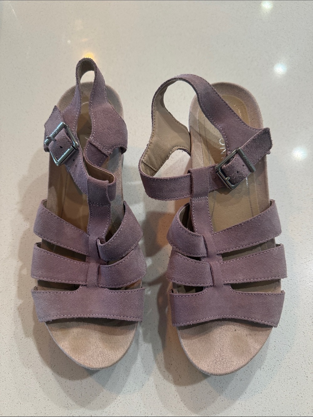 Vionic Women’s Tawny Strappy Sandals in Mauve - Size 8 1/2